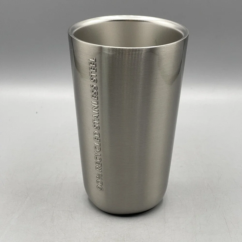 Starbucks Stainless Steel Hot Cup Drink Sleeve Grande Vacuum Insulated NWT‎